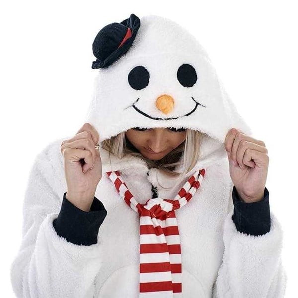 Keanu Womens/Ladies Snowman Fleece Jumpsuit