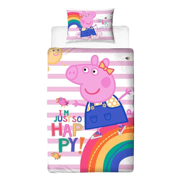 Peppa Pig I´m Just So Happy Reversible Duvet Set