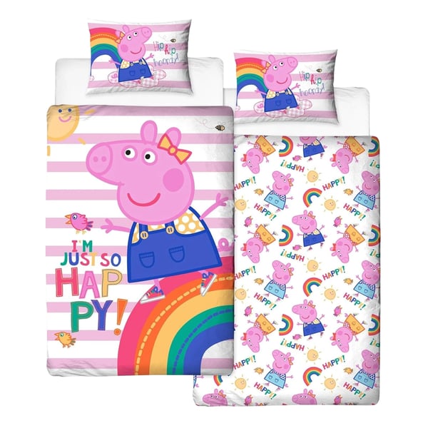 Peppa Pig I´m Just So Happy Reversible Duvet Set