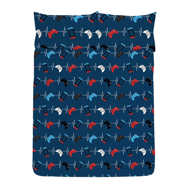 Floso Eat Sleep Game Repeat Reversible Duvet Set
