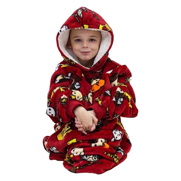 Harry Potter Childrens/Kids Charm Fleece Sherpa Lined Blanket Hoodie