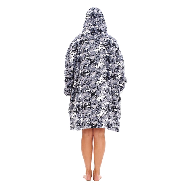 Keanu Unisex Adult Camouflage Fleece Sherpa Lined Oversized Blanket Hoodie