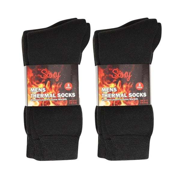 Soxy Herrborstade termiska strumpor (6-pack)