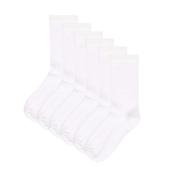 Soxy Childrens/Kids Plain Cotton School Ankle Socks