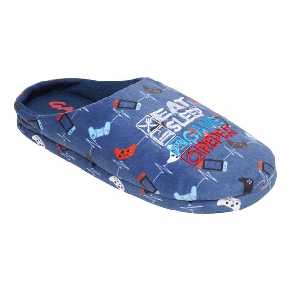 Gamer Childrens/Kids Game Controller Mule Slippers
