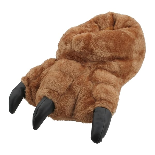 Slumberzzz Mens Monster Claw Plush 3D Slippers