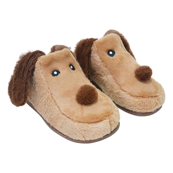 K Collection Womens/Ladies Dog 3D Slippers
