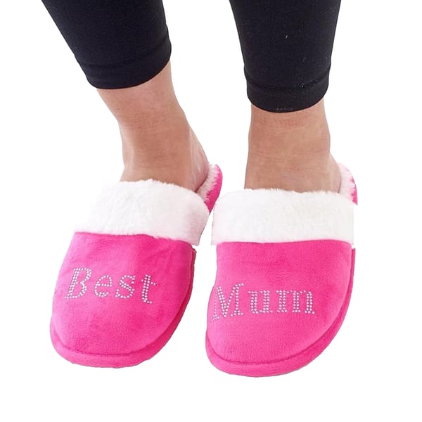 Keanu Womens/Ladies Best Mum Faux Fur Lined Slip-on Mules