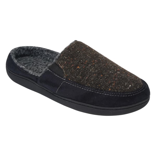 Keanu Mens Tweed Slip-on Mule Slippers