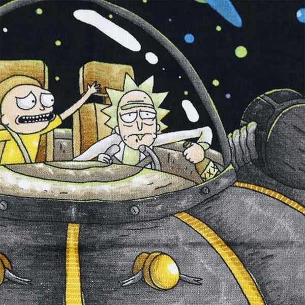 Rick And Morty UFO Handduk