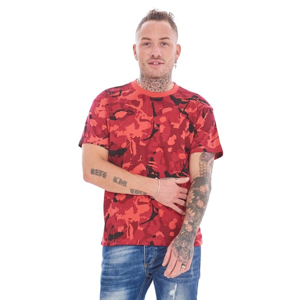 Keanu Mens Camouflage T-Shirt (Pack of 3)