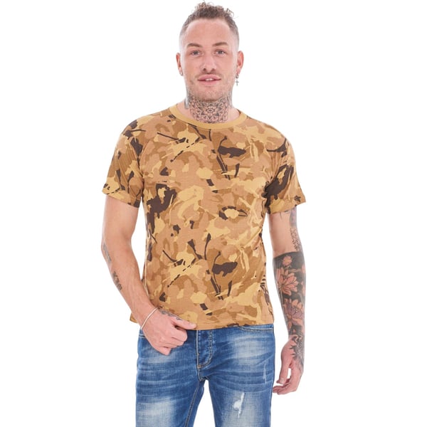 Keanu Mens Camouflage T-Shirt (Pack of 3)