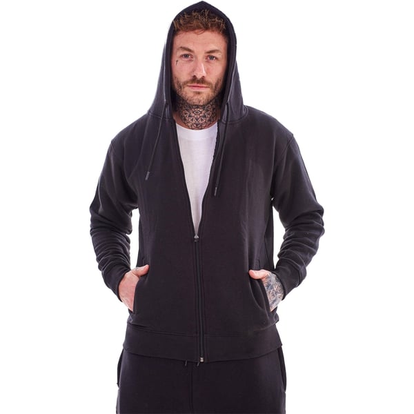 Keanu Mens Fleece Full Zip Hoodie (Pack of 2)