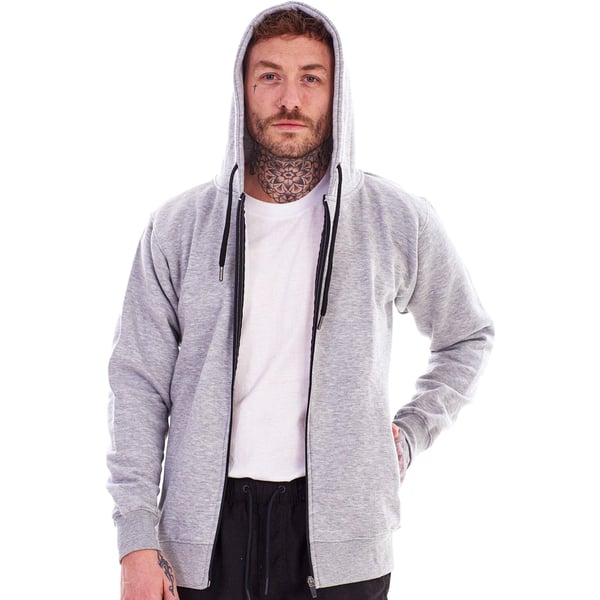 Keanu Mens Fleece Full Zip Hoodie (Pack of 2)