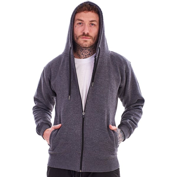 Keanu Mens Fleece Full Zip Hoodie (Pack of 2)