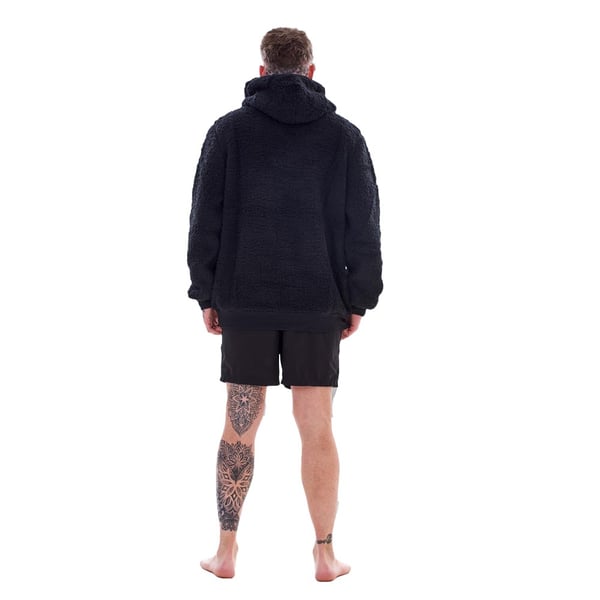 Keanu Mens Sherpa Half Zip Hoodie