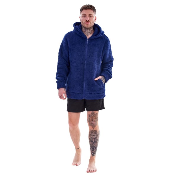 Keanu Mens Sherpa Full Zip Hoodie