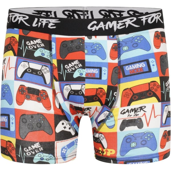 Floso Boys Gamer For Life Cotton Blend Boxer Shorts (Pack of 5)