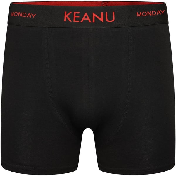 Keanu Boys Days of The Week Cotton Blend Boxer Shorts (Pack of 7)