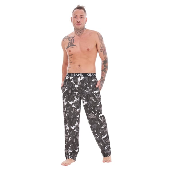 Keanu Mens Camouflage Lounge Pants (Pack of 2)