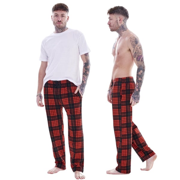 Keanu Mens Tartan Lounge Pants (Pack of 2)