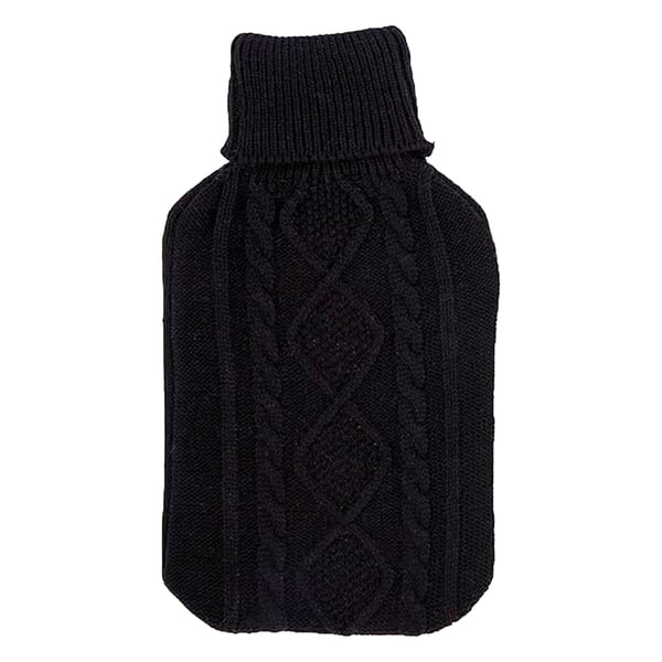 K Collection Cable Knit 2L Hot Water Bottle And Cover