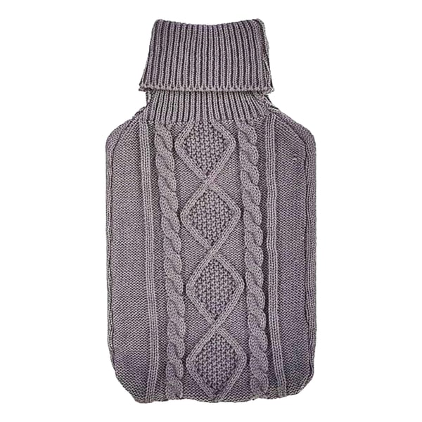 K Collection Cable Knit 2L Hot Water Bottle And Cover