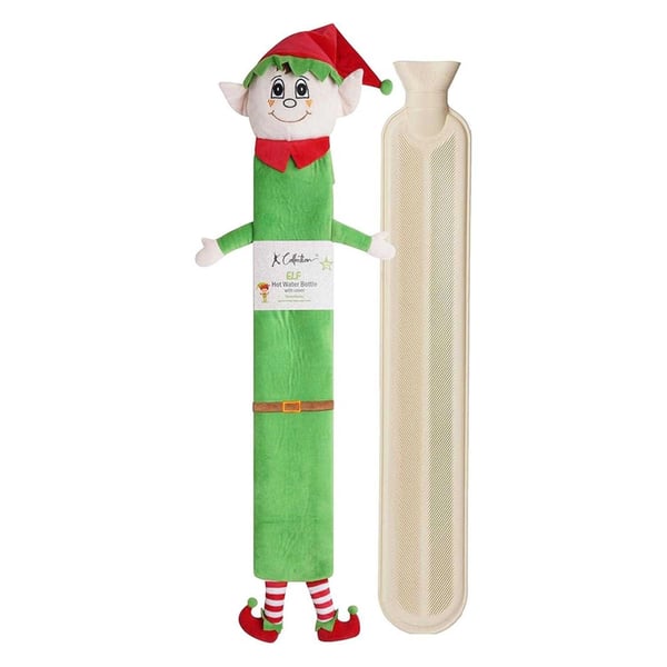 K Collection Elf Extra Long 2L Hot Water Bottle And Cover
