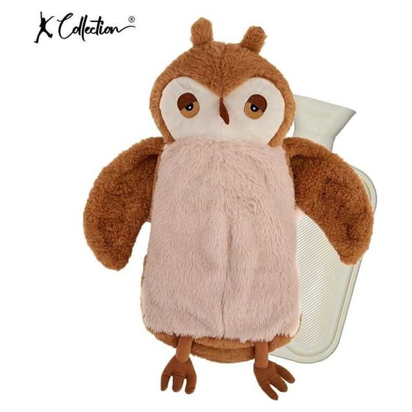 K Collection Owl 3D 750ml Hot Water Bottle And Cover