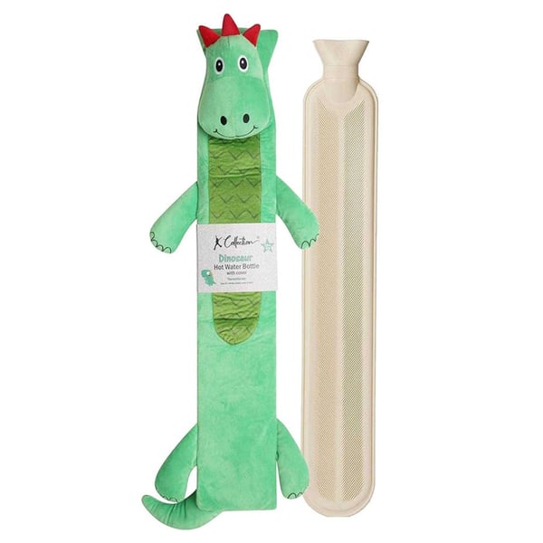 K Collection Dinosaur Extra Long 2L Hot Water Bottle And Cover