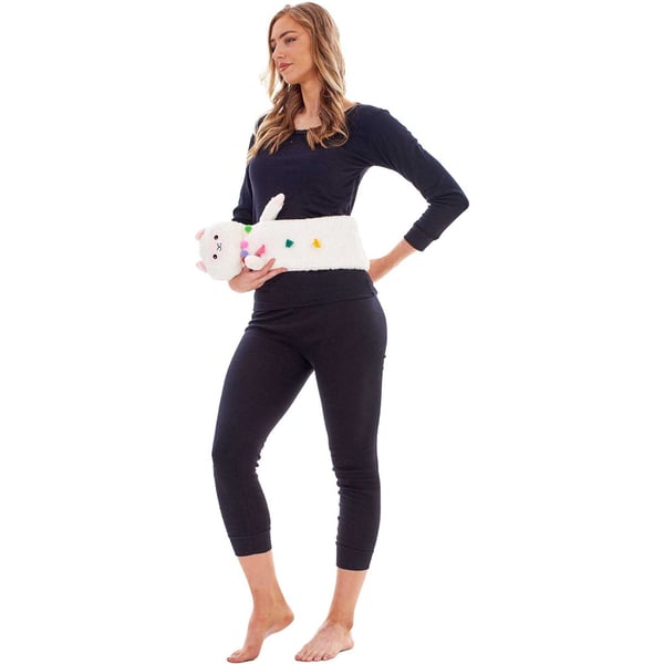 K Collection Llama Extra Long 2L Hot Water Bottle And Cover