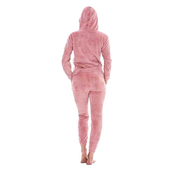 Keanu Womens/Ladies Heart Fleece Pull Over Long Pyjama Set