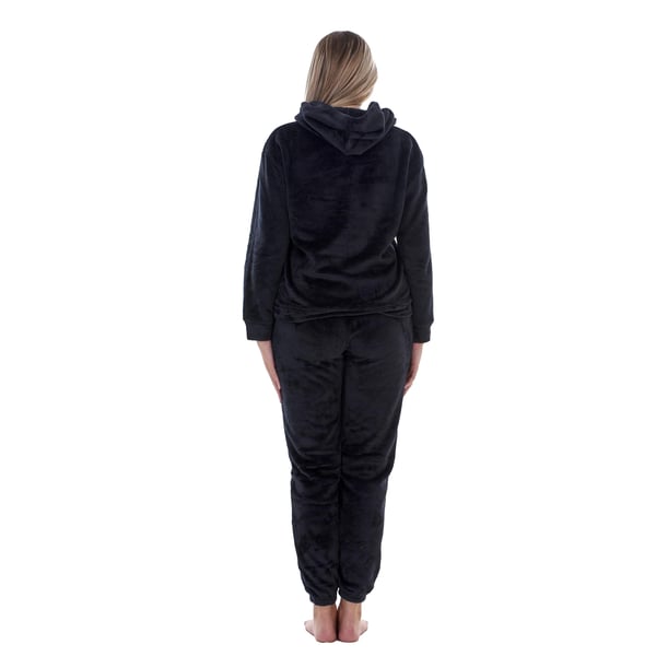 Keanu Womens/Ladies Fleece Pull Over Long Pyjama Set