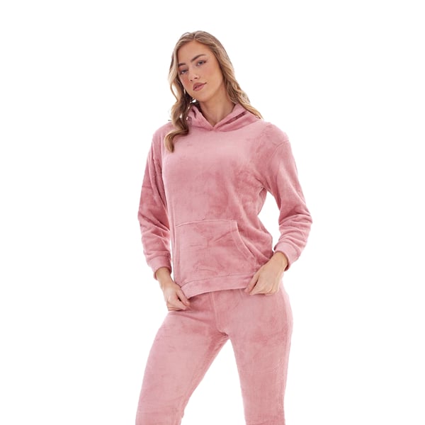Keanu Womens/Ladies Fleece Pull Over Long Pyjama Set
