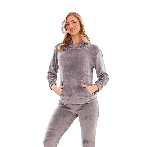 Keanu Womens/Ladies Fleece Pull Over Long Pyjama Set