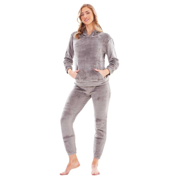 Keanu Womens/Ladies Fleece Pull Over Long Pyjama Set