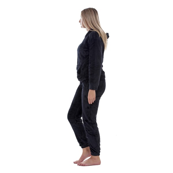 Keanu Womens/Ladies Fleece Pull Over Long Pyjama Set