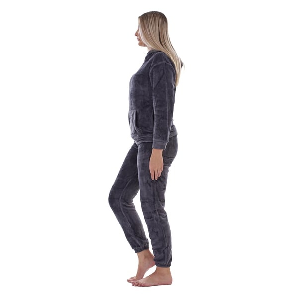 Keanu Womens/Ladies Fleece Pull Over Long Pyjama Set