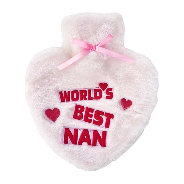 K Collection World´s Best Nan Heart 1L Hot Water Bottle And Cover