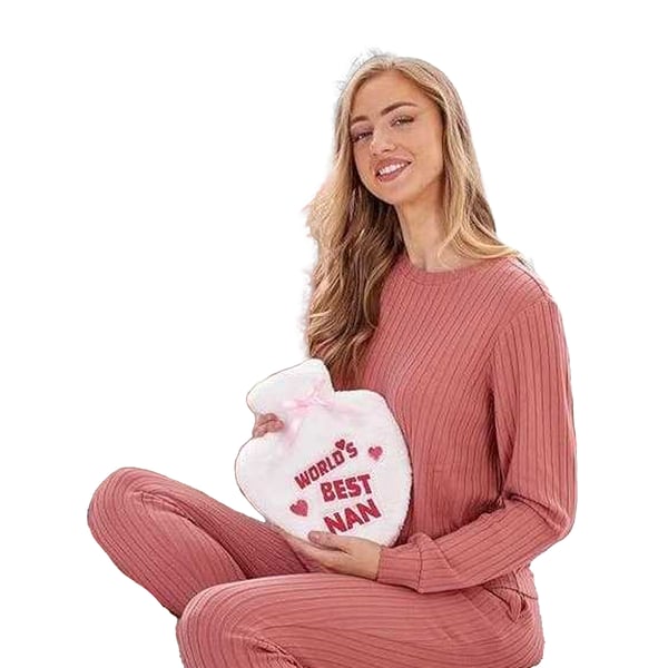 K Collection World´s Best Nan Heart 1L Hot Water Bottle And Cover