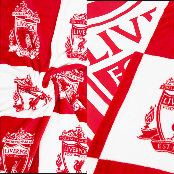 Liverpool FC Fleece Checkerboard Blanket