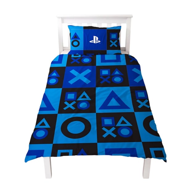 Playstation Checked Reversible Duvet Set