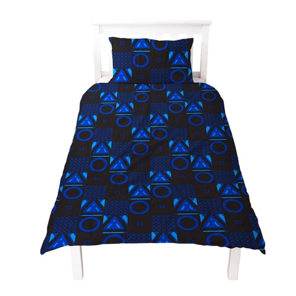 Playstation Checked Reversible Duvet Set