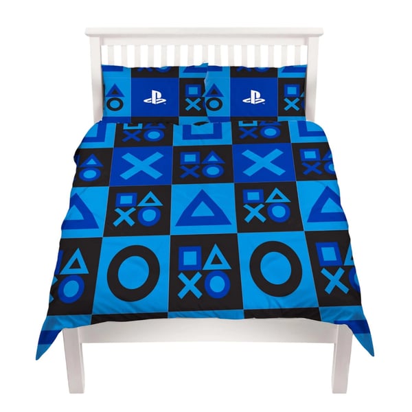 Playstation Checked Reversible Duvet Set