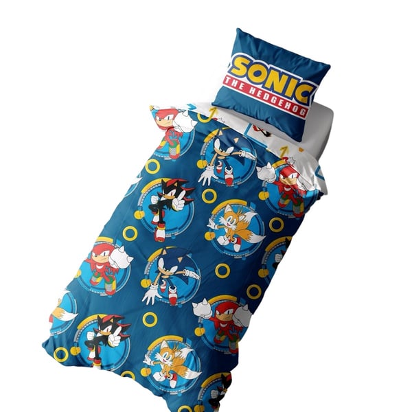 Sonic The Hedgehog Rings Reversible Duvet Set