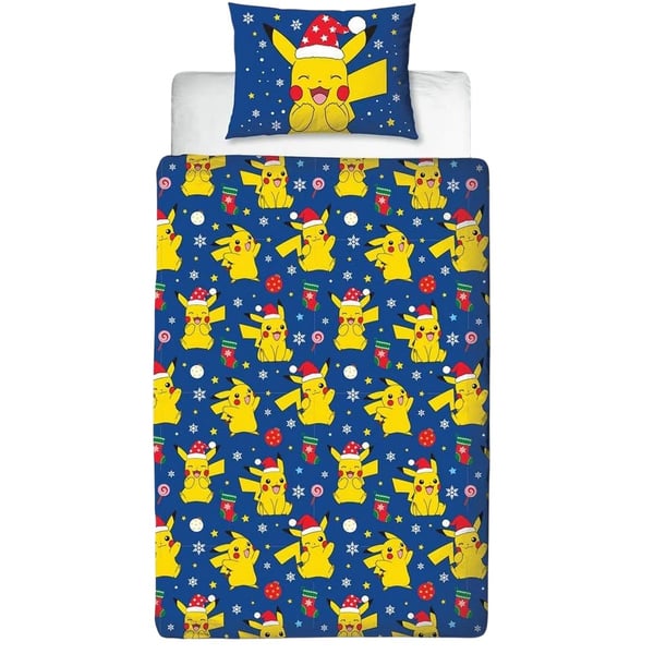 Pokemon joulu käännettävä pussilakanasetti