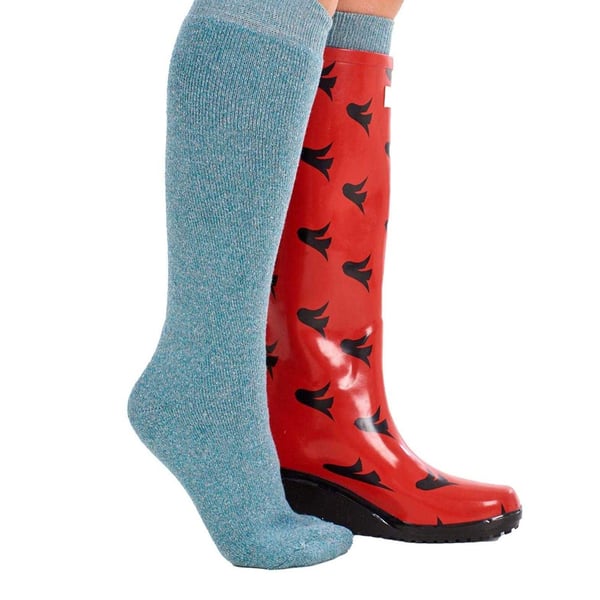 Soxy Womens/Ladies Plain Wool Blend Socks (Pack of 4)