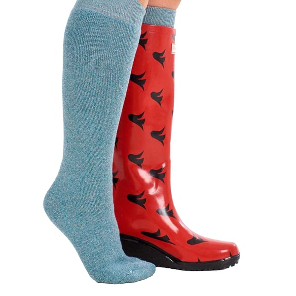 Soxy Womens/Ladies Plain Wool Blend Socks (Pack of 4)