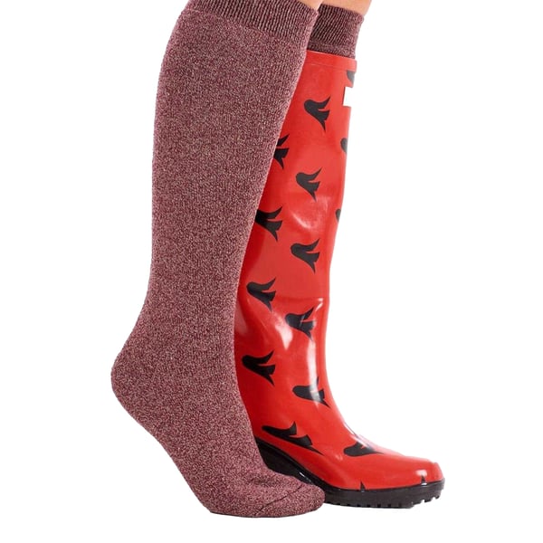 Soxy Womens/Ladies Plain Wool Blend Socks (Pack of 4)