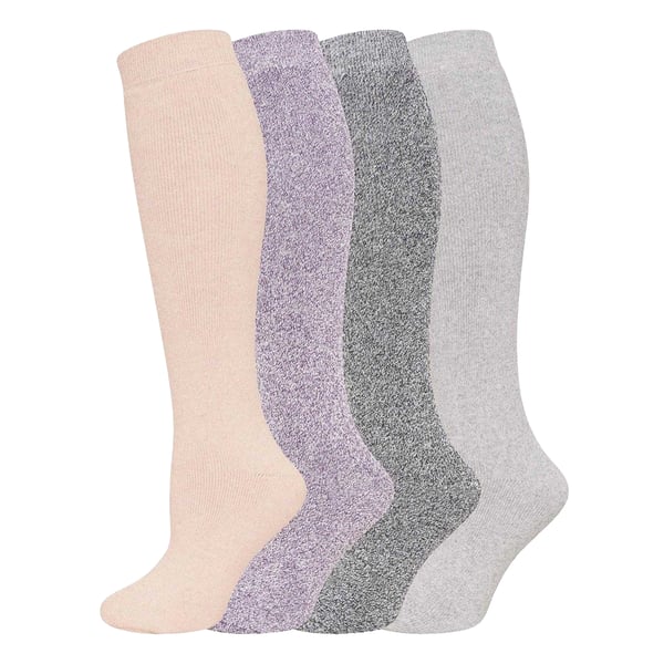 Soxy Womens/Ladies Plain Wool Blend Socks (Pack of 4)
